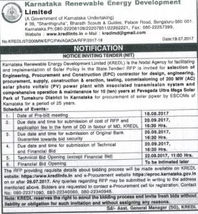 Tender Notification